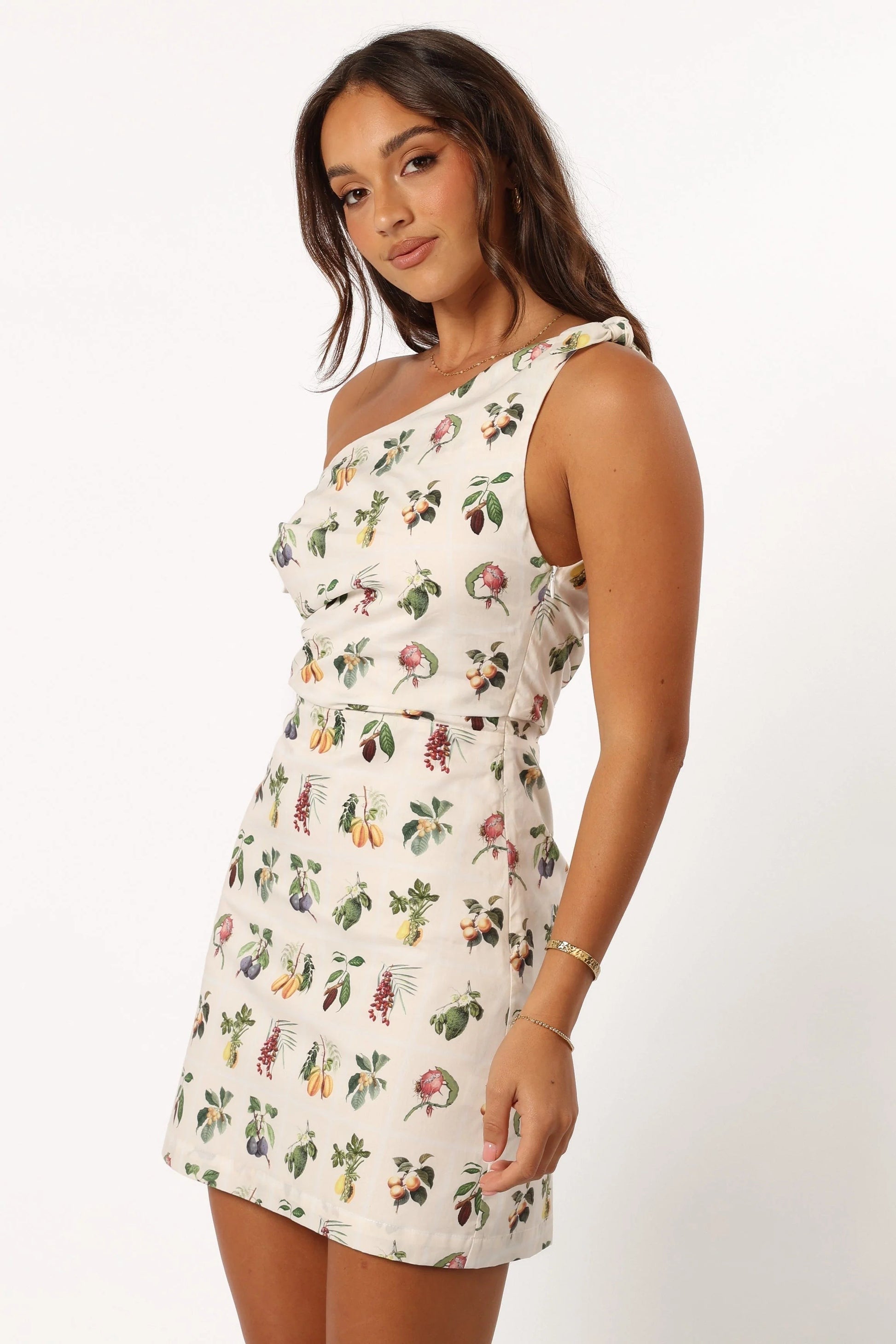 Mariella Off-Shoulder Mini Dress – Floral